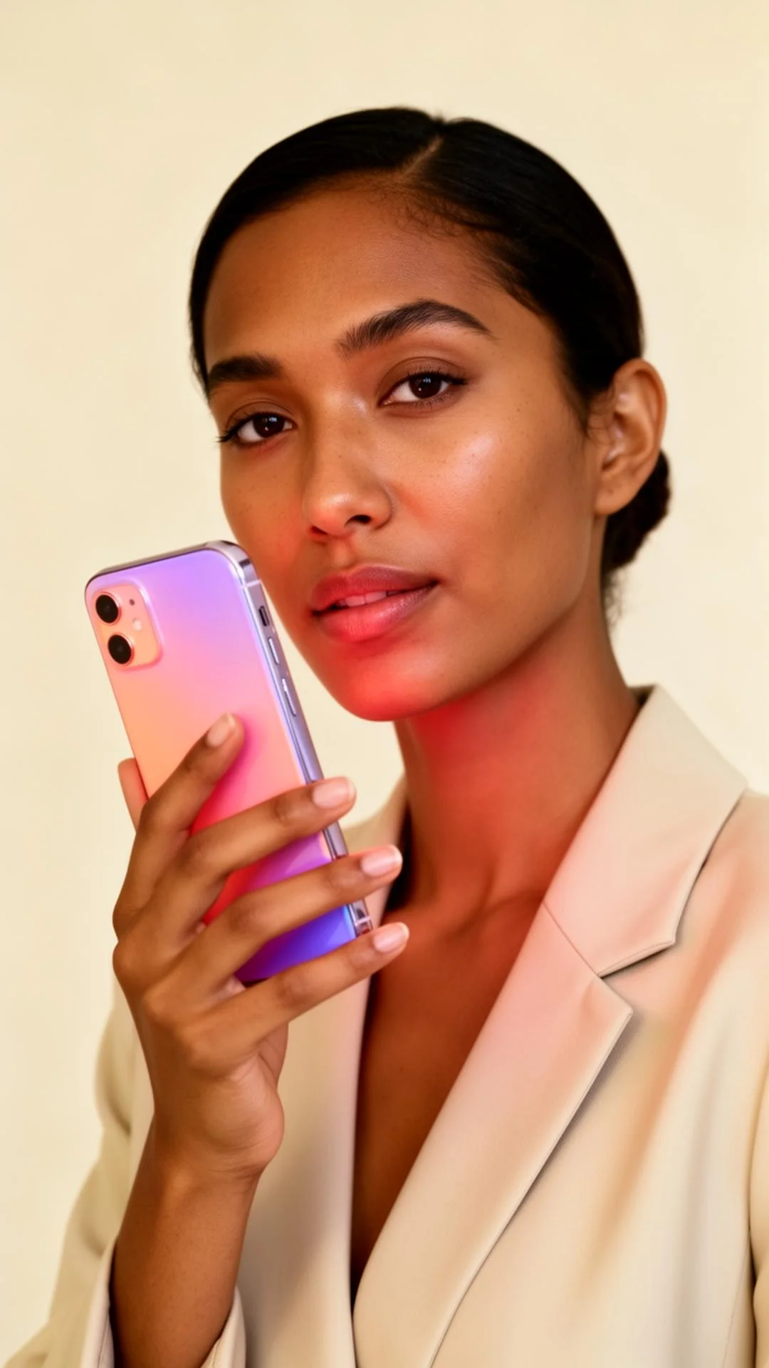 A shopper experiencing Klooset's AI try-on